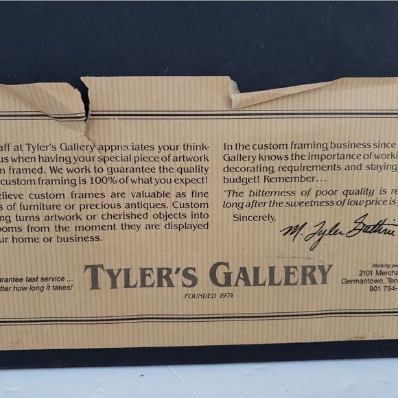 Mitchell Tolle Signed Framed Wall Hanging - Picture 7 of 7